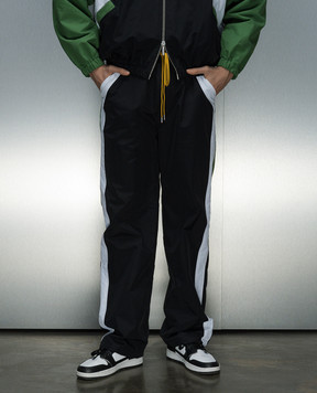 Rhude Black trousers with stripes RHPS24PA05005119
