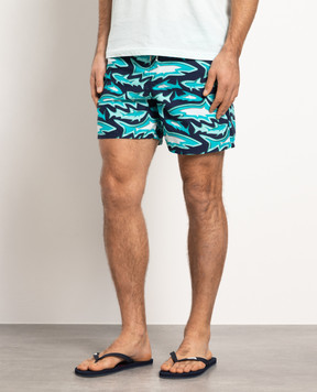 Vilebrequin Moorea blue print swim shorts MOOC3B07
