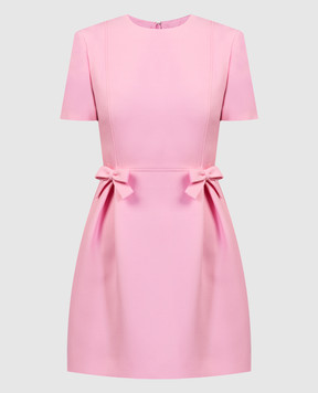 Valentino Pink wool and silk mini dress 4B3VA6T01CF