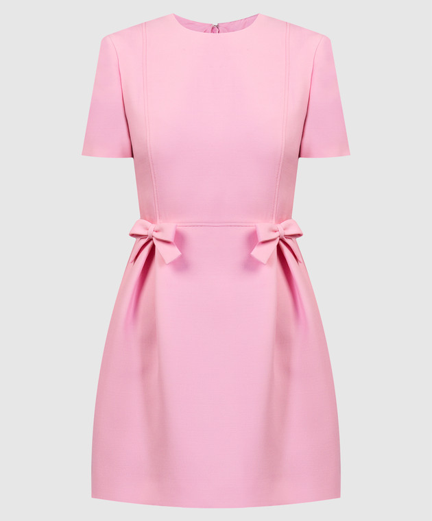 Valentino - Pink wool and silk mini dress 4B3VA6T01CF - shop with European  delivery at Symbol