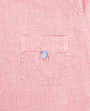 Stefano Ricci Children's pink shirt with metallic logo YC005330LX1986
