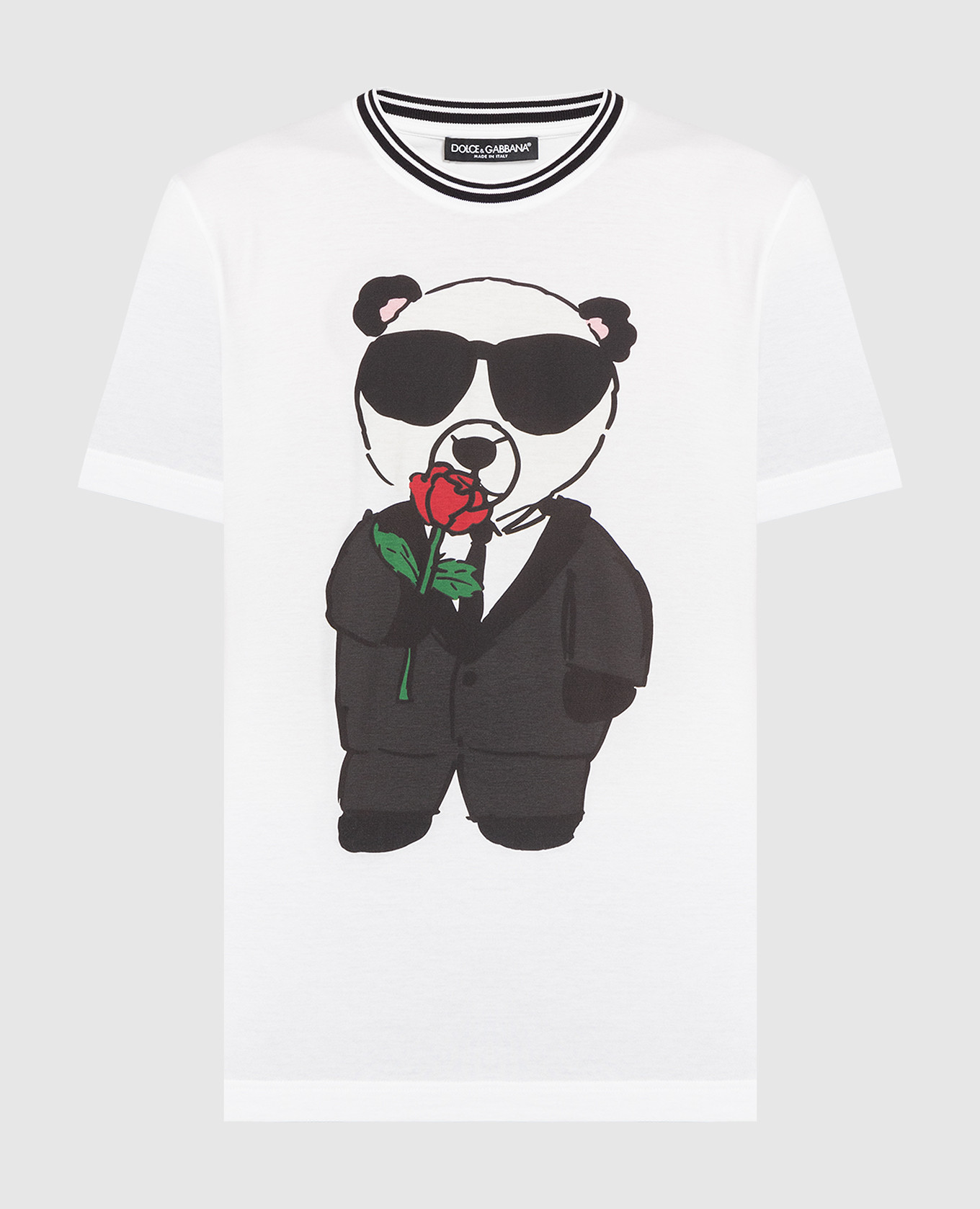 White t-shirt with a print Dolce&Gabbana
