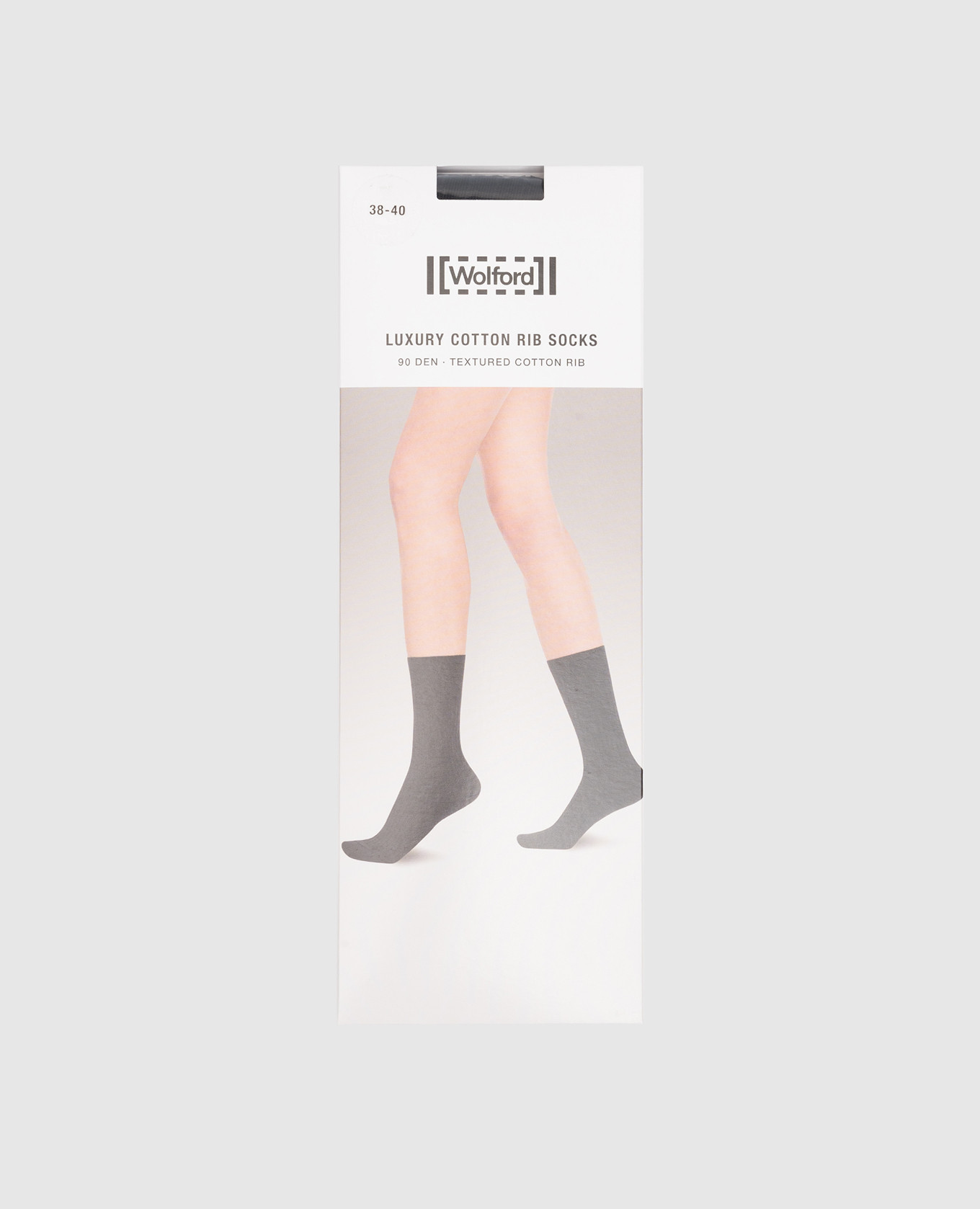 

Black striped socks 90 den Wolford, Черный