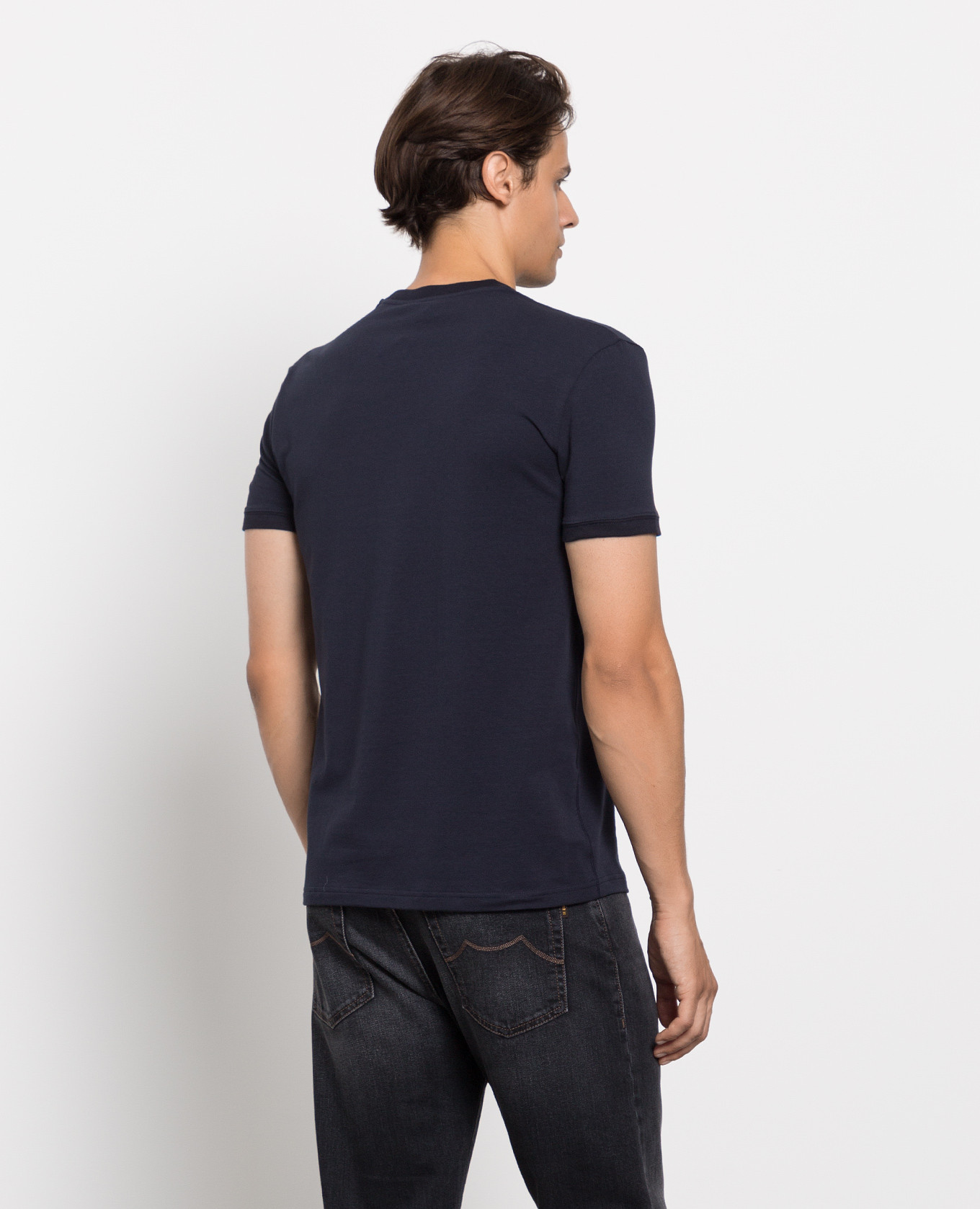 

Navy T-shirt with logo embroidery Dolce&Gabbana, Blue