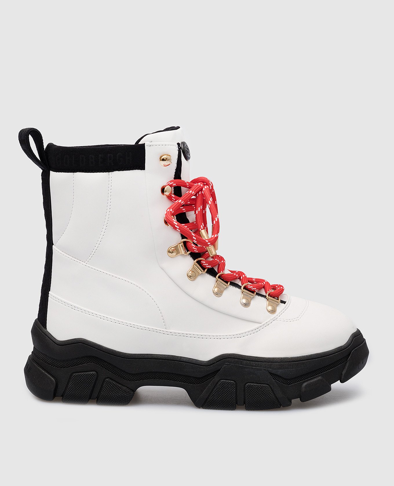 White logo hike boots goldbergh