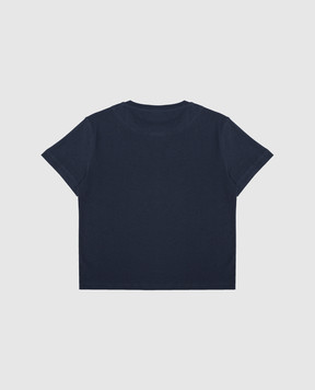 Vilebrequin Thomy blue T-shirt with logo print for children THYC3P11