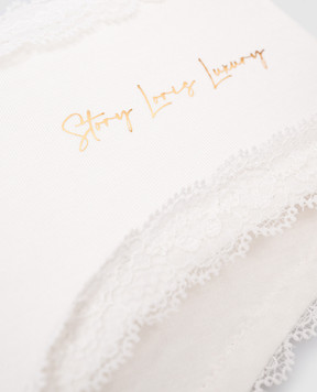 Story Loris Children's white panties with lace 36467816