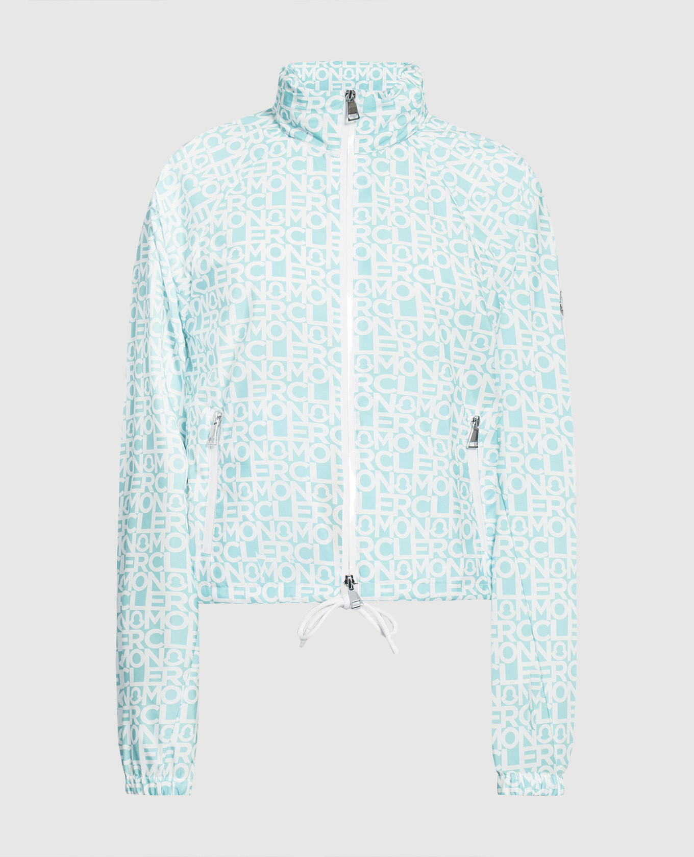 

Alose green logo print windbreaker Moncler