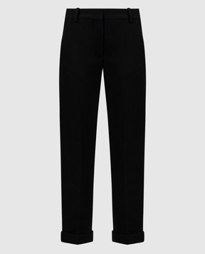 Balmain Black pants made of wool BF0PM010WB86
