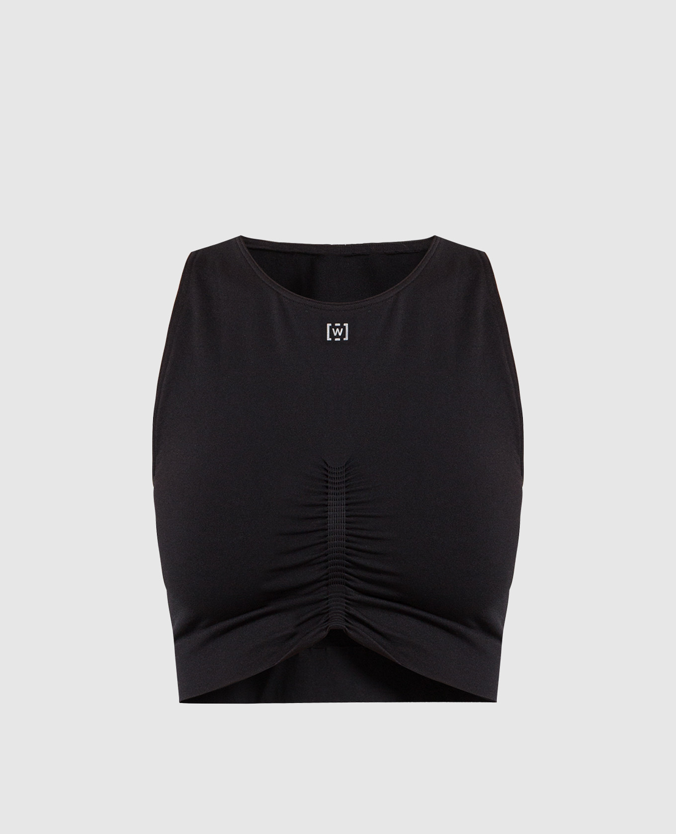 

Black sports top with logo Wolford