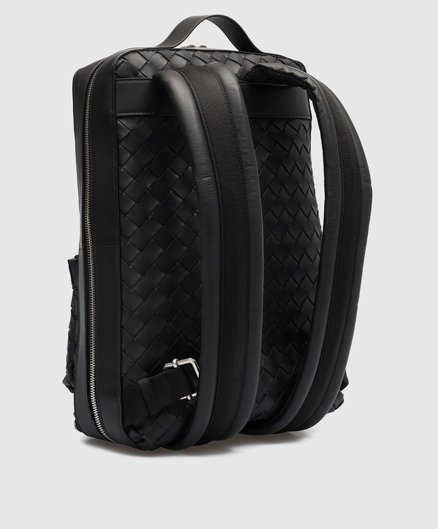 Bottega Veneta - Black backpack with weaving 710062V0E54
