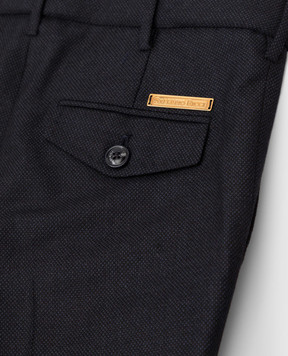 Stefano Ricci Children's dark blue wool trousers Y1T90APAT0W0003E