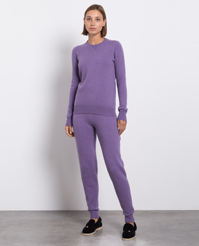 Babe Pay Pls Purple cashmere jumper and joggers suit MD9671307341PF