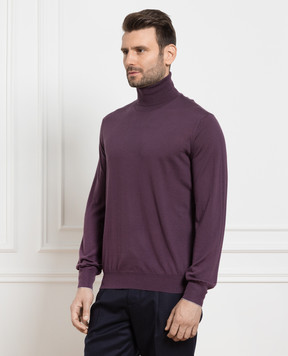 Brunello Cucinelli Purple golf from wool and cashmere M2400103