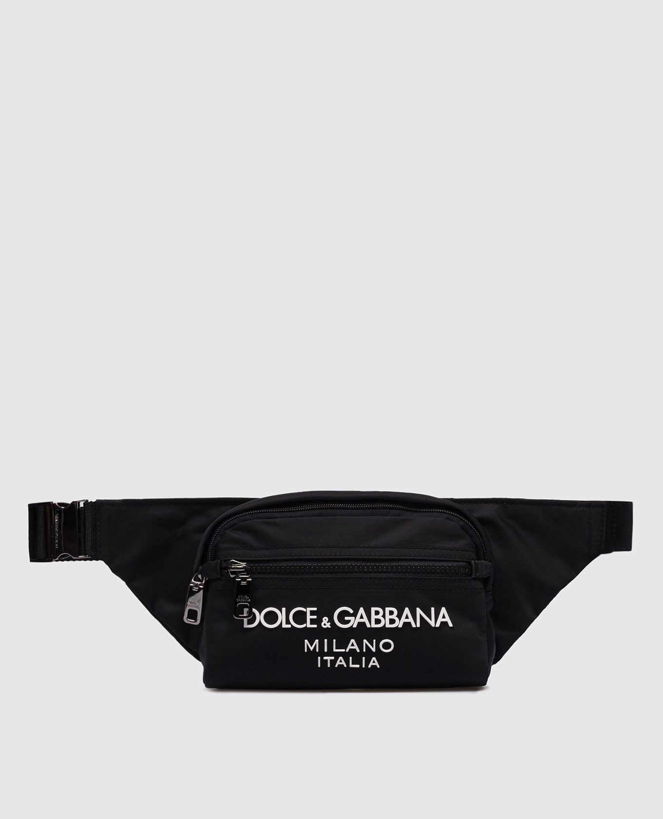 

Black waist bag with textured logo Dolce&Gabbana