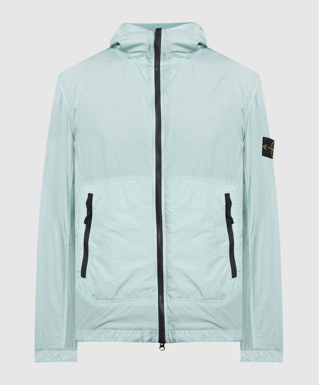 Stone Island - Blue jacket with logo patch 781540522 - shop with