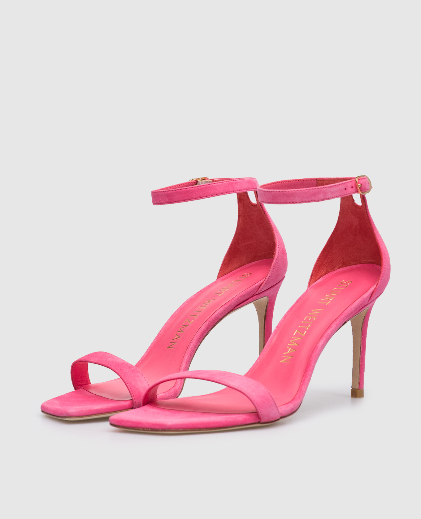 

Nunakedcurve 85 pink suede sandals Stuart Weitzman