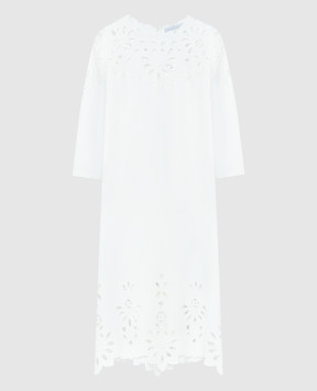 Ermanno Scervino White midi dress with embroidery D442Q350ILM