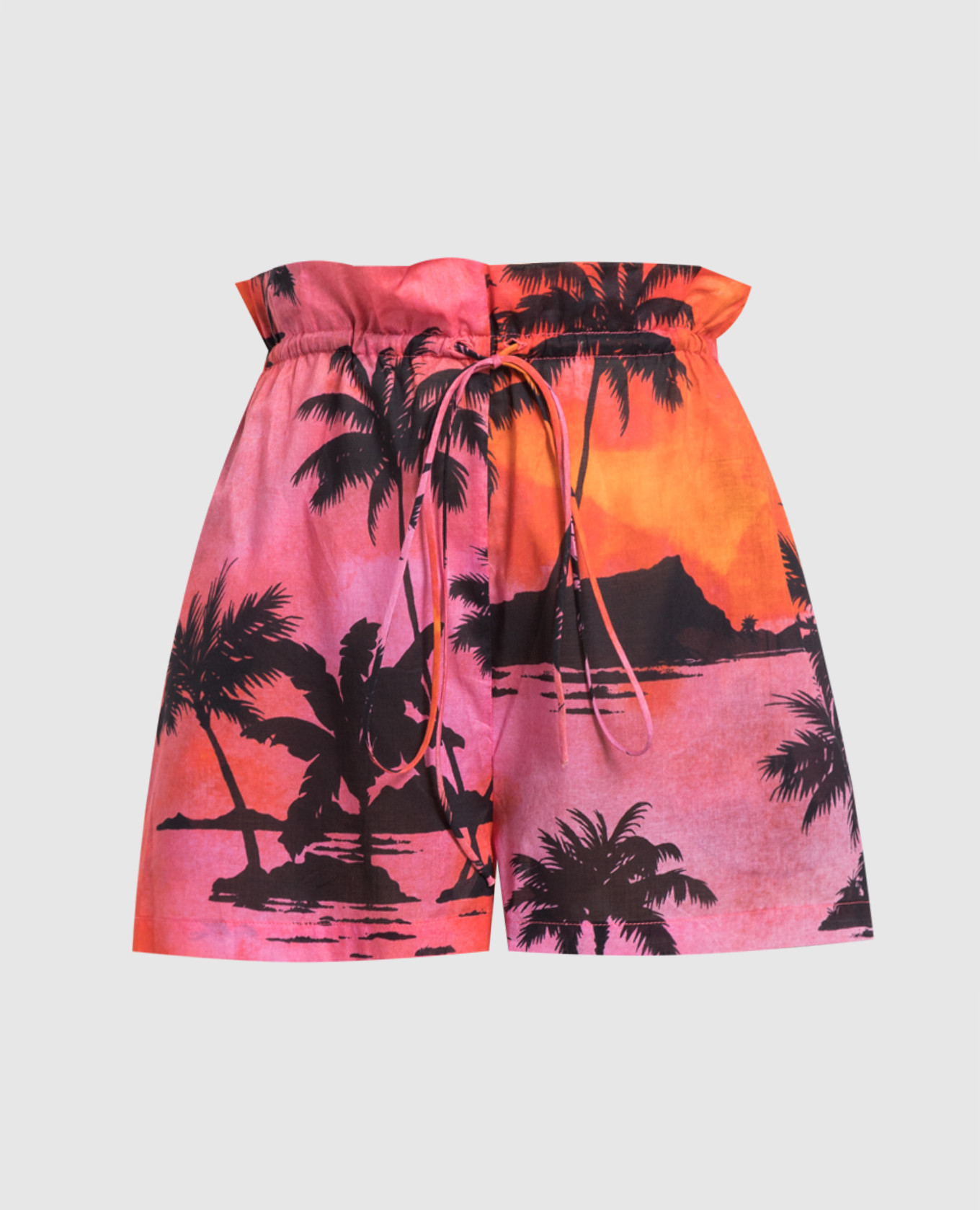 

Red shorts with a print The Andamane