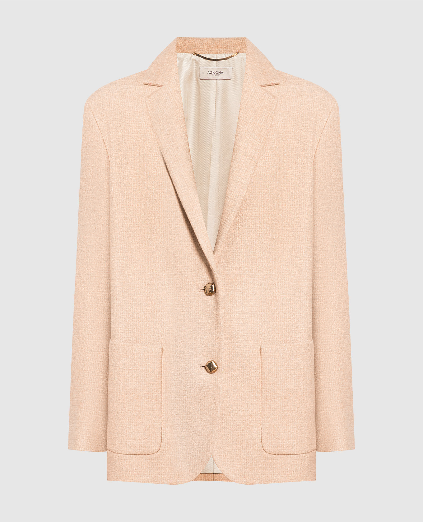 

Beige wool and silk jacket Agnona