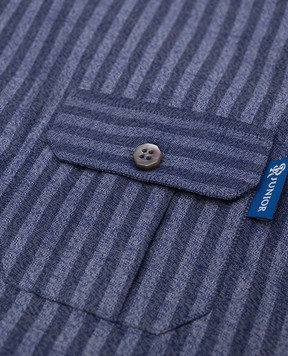 Stefano Ricci Children's blue striped shirt YC003190LJ1709