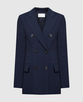 Max Mara Sportmax Blue double-breasted woolen jacket ADAMO