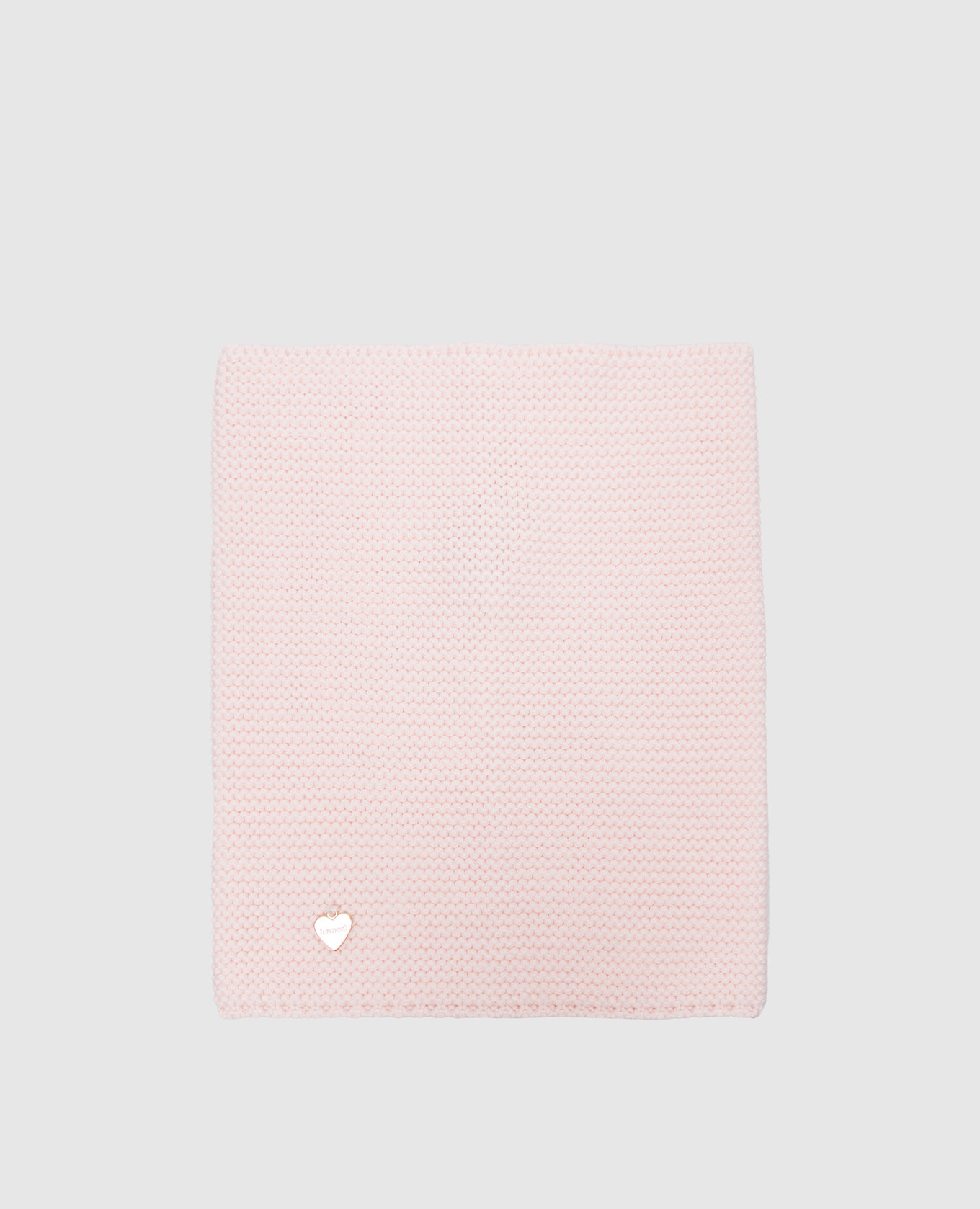 

Baby pink wool buff with logo Il Trenino, Розовый