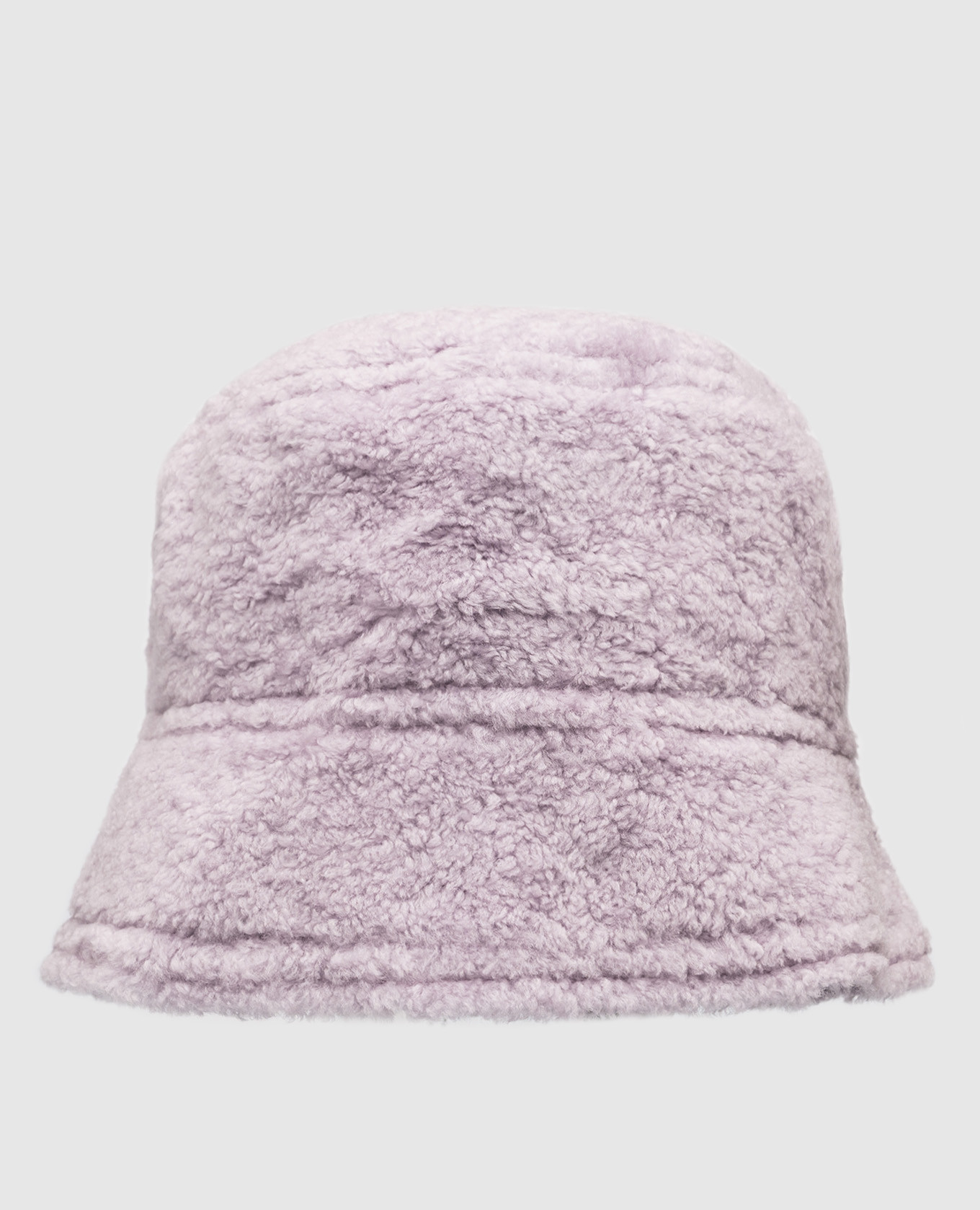 Purple sheepskin panama