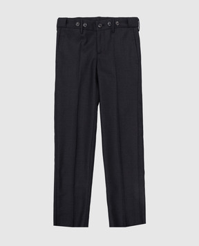 Stefano Ricci Children's dark blue wool trousers Y1T90APAT0W0003E
