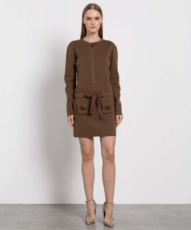 Tom Ford - Brown wool mini dress ACK307YAX418 - shop with European delivery  at Symbol