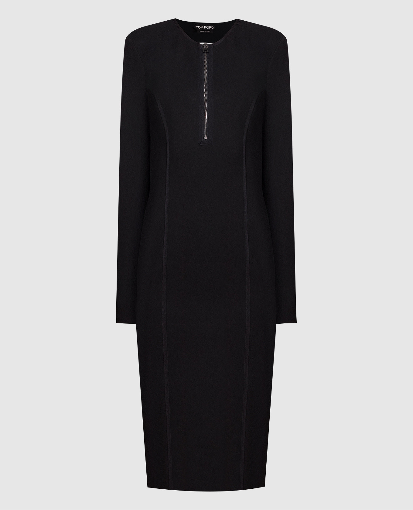 Black dress with a figured neckline Tom Ford