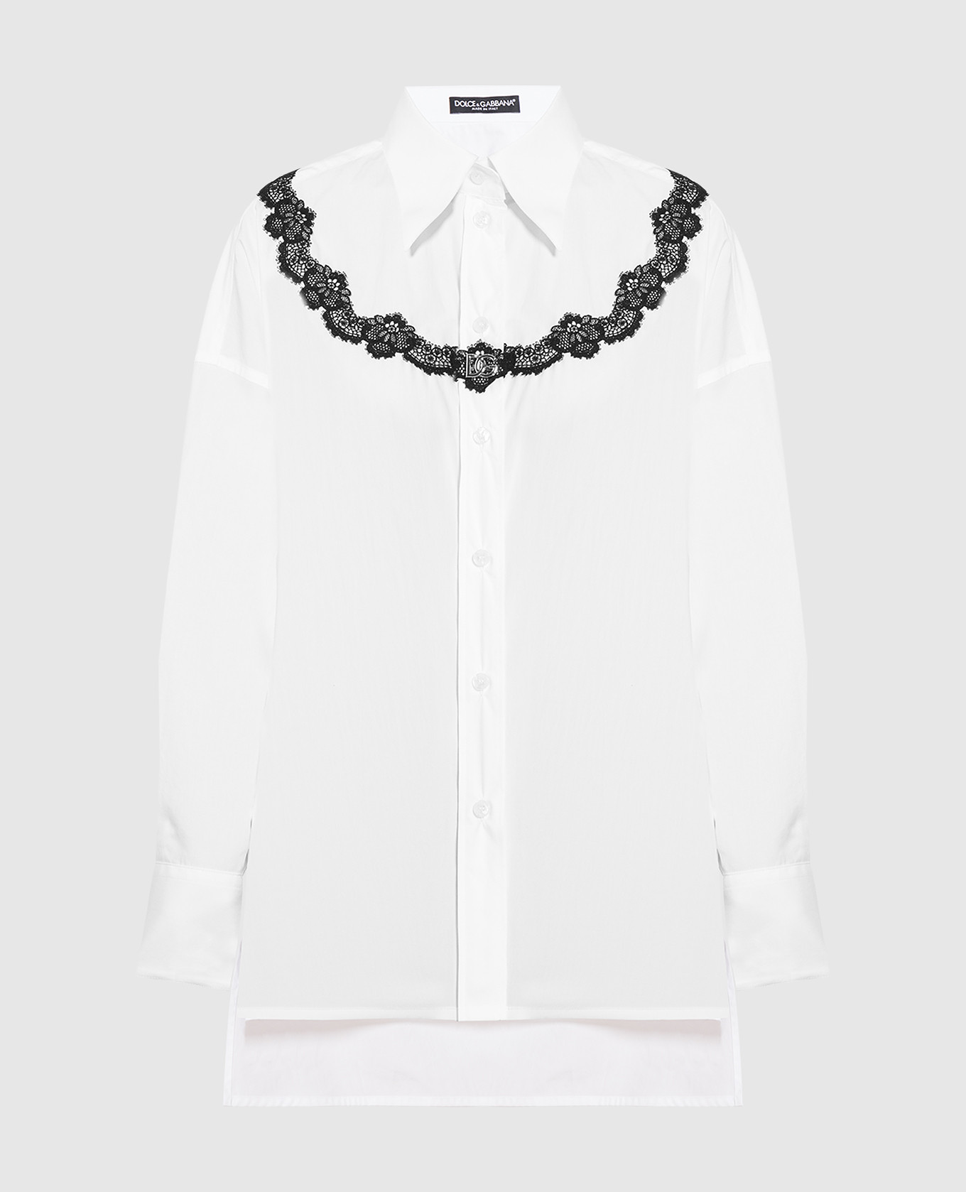 

White shirt with contrasting lace Dolce&Gabbana