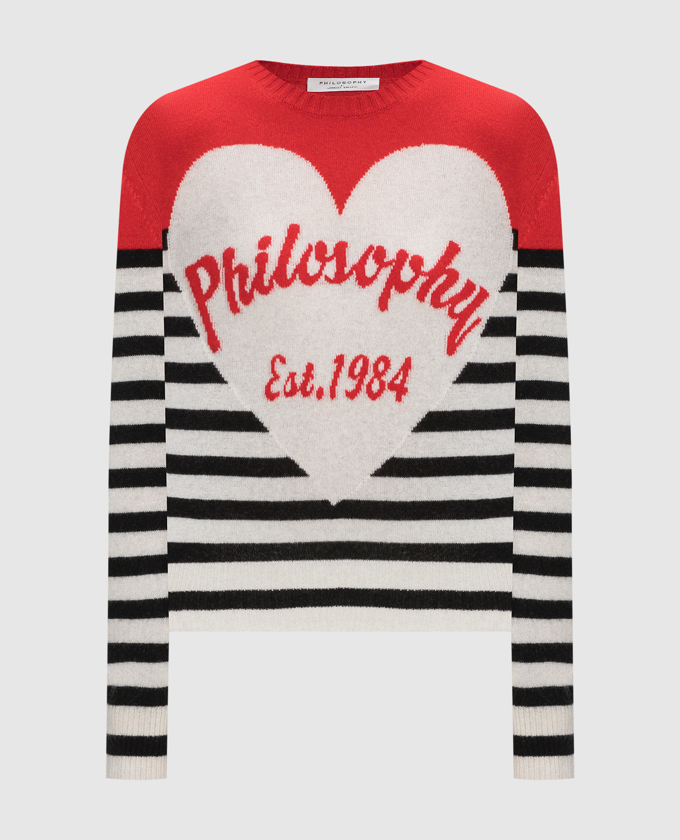 

Wool and cashmere logo jumper Philosophy di Lorenzo Serafini, White