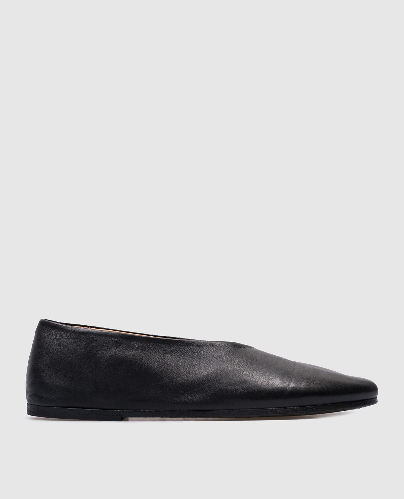 

Coltellaccio black leather ballet flats Marsell, Черный