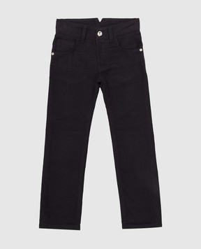 Stefano Ricci Children's dark blue trousers YFT9400020CT002A