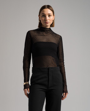 Toteme Black lace blouse 241WRT1020FB0084