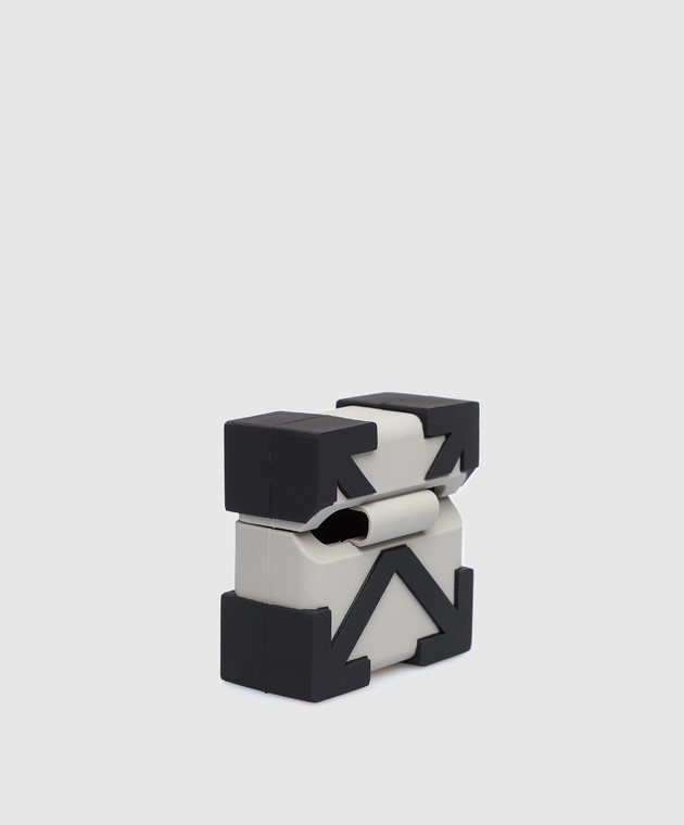 Off-White - Gray AirPods Pro Case with Textured Arrow Logo