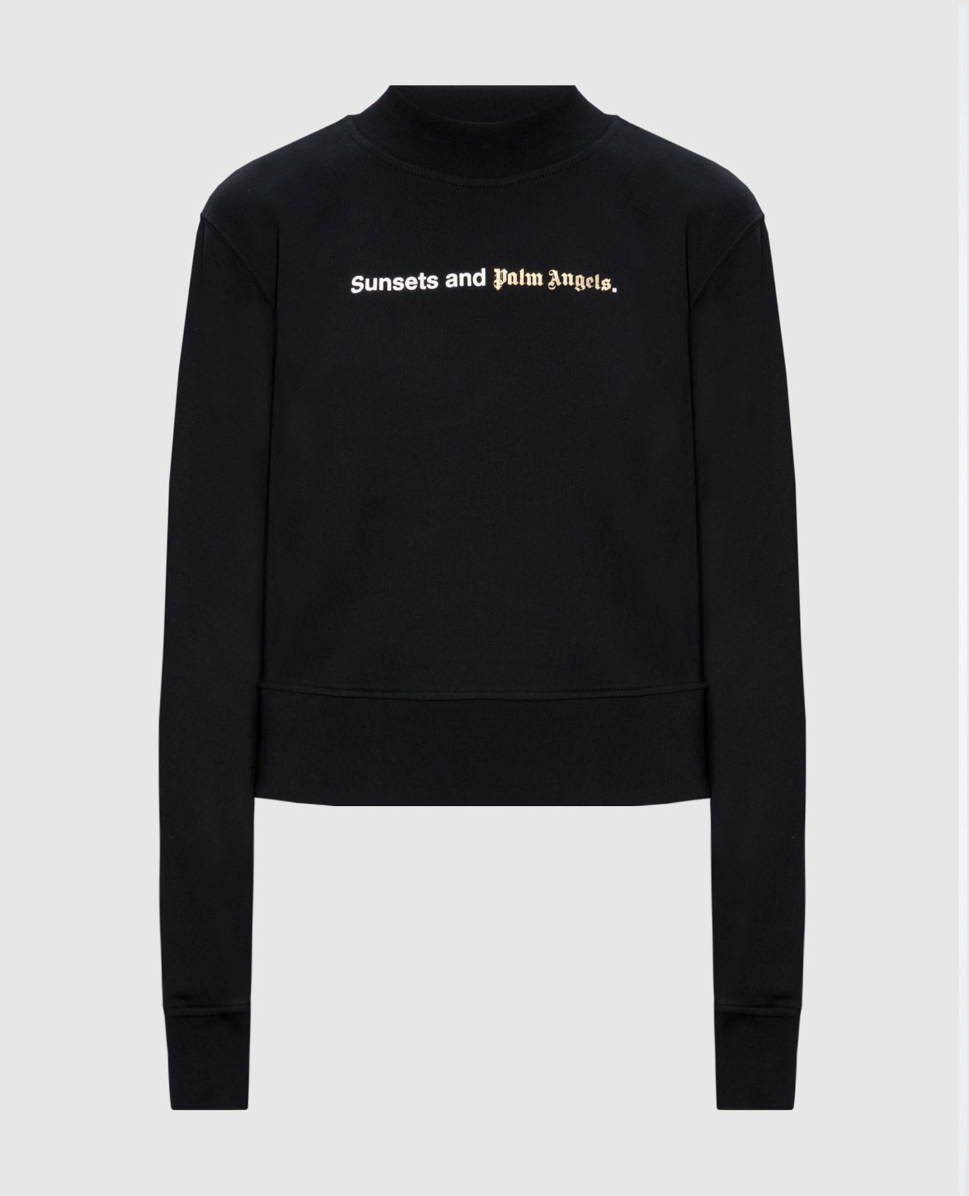 

Black sweatshirt with logo print Palm Angels