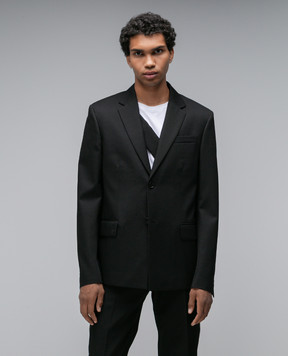 Off-White Black wool blazer OMEN063F23FAB001