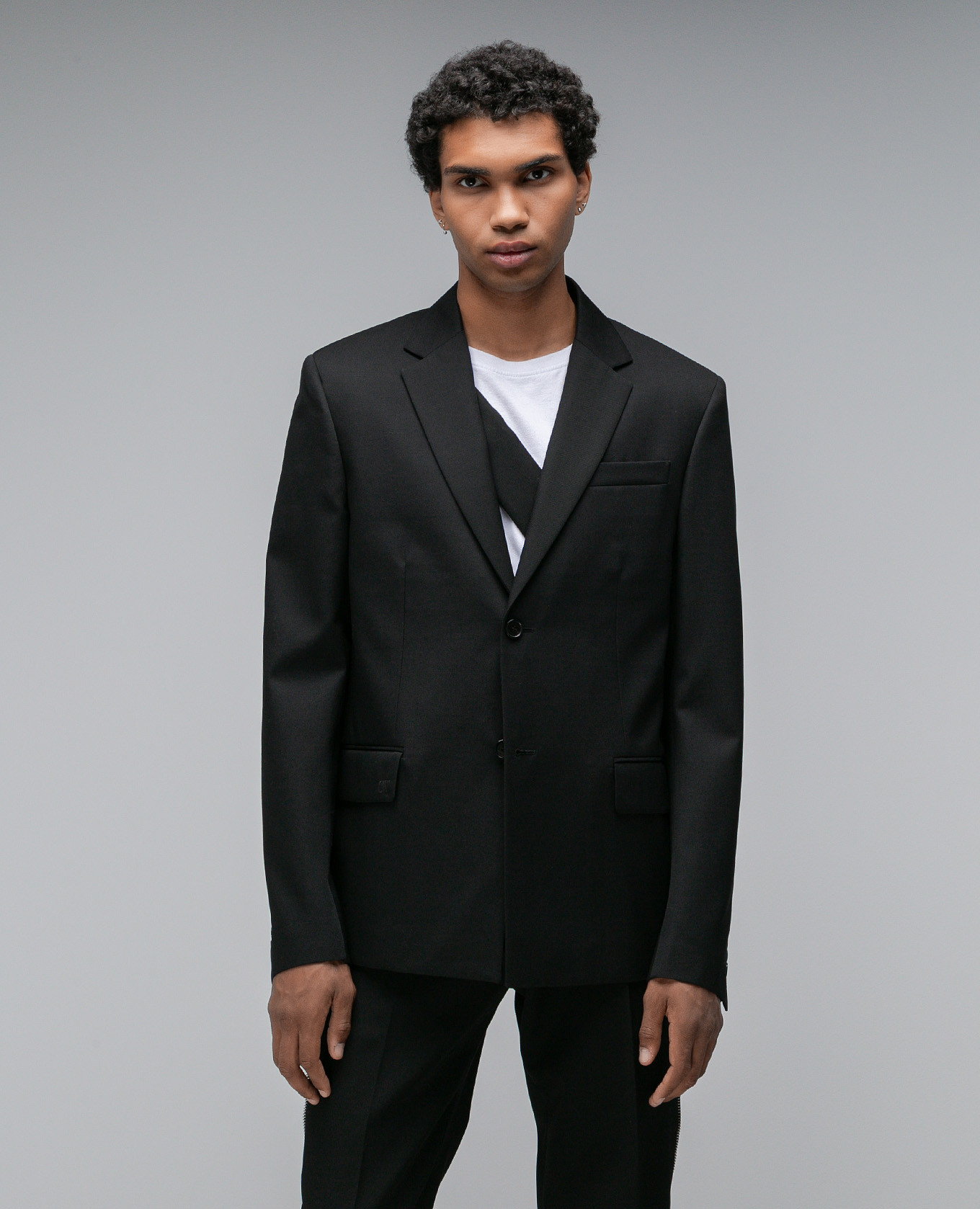 Black wool blazer Off-White 3