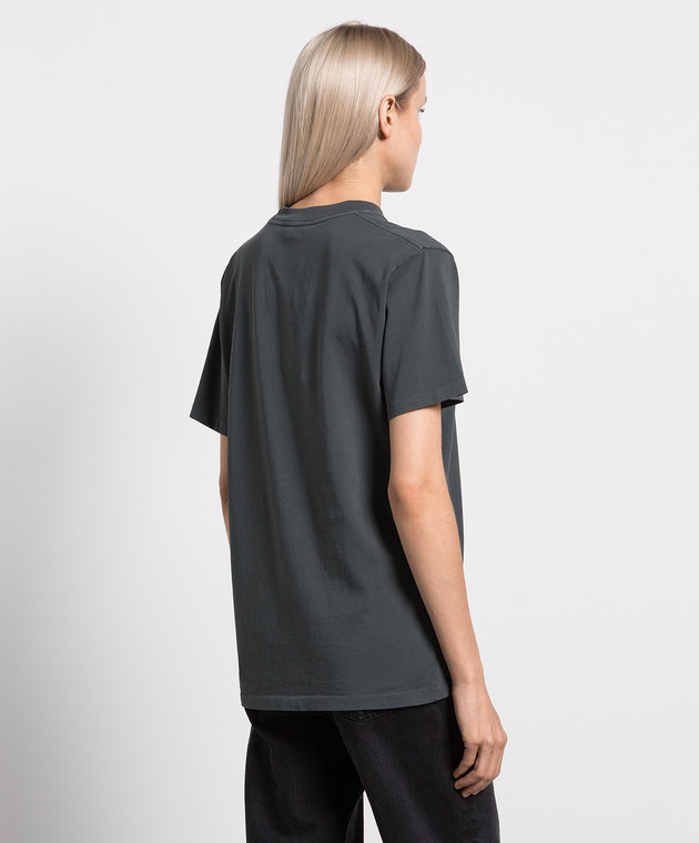 Anine Bing - Lili Tee Eagle Print Gray T-Shirt A082140003 - shop