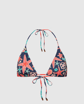 Vilebrequin Blue bodice from Flore Holistarfishes swimsuit FLEC4H24