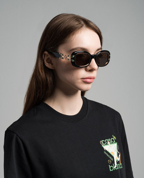 Casablanca Brown sunglasses with SS logo EW02701