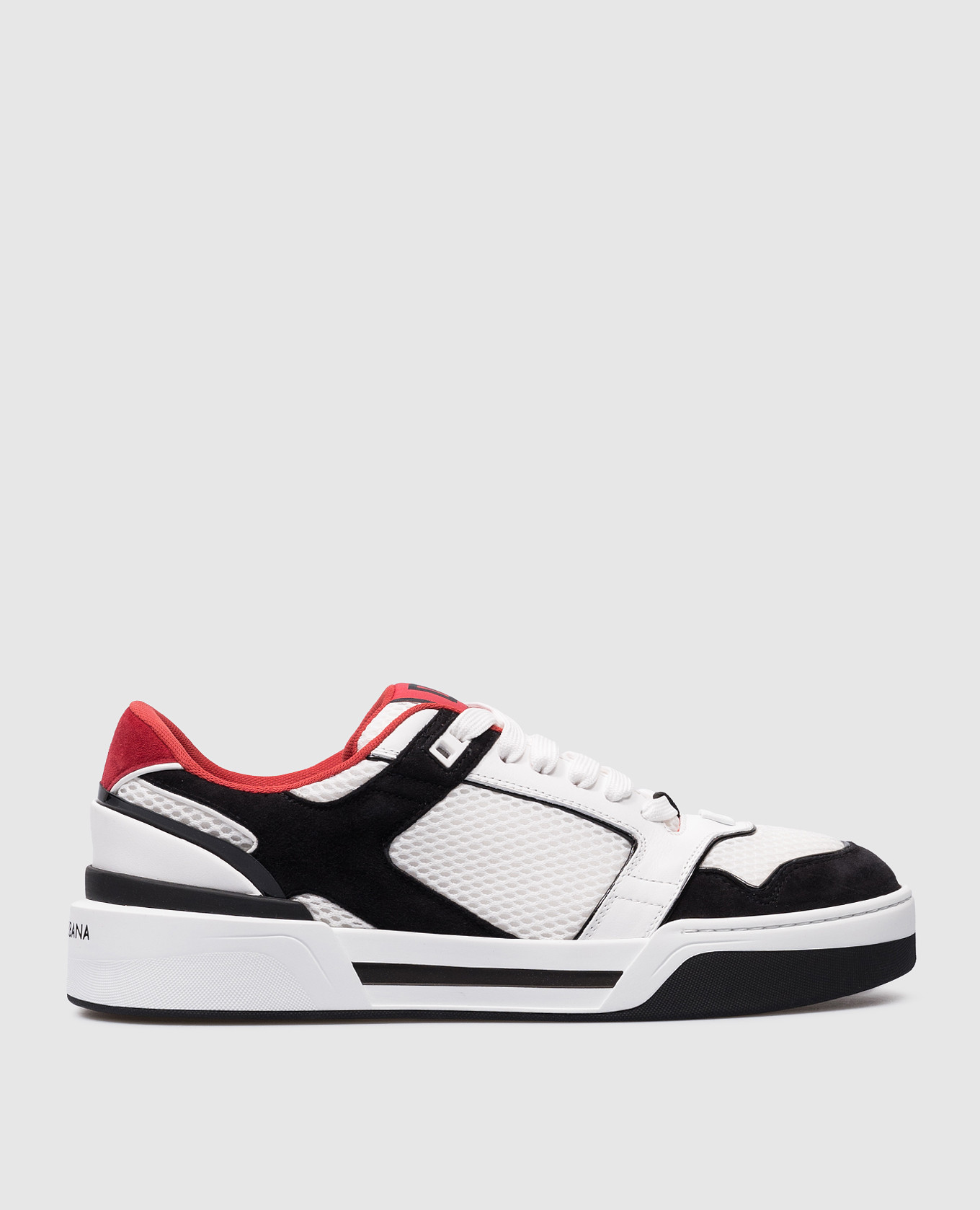 New roma white combined sneakers dolce&gabbana