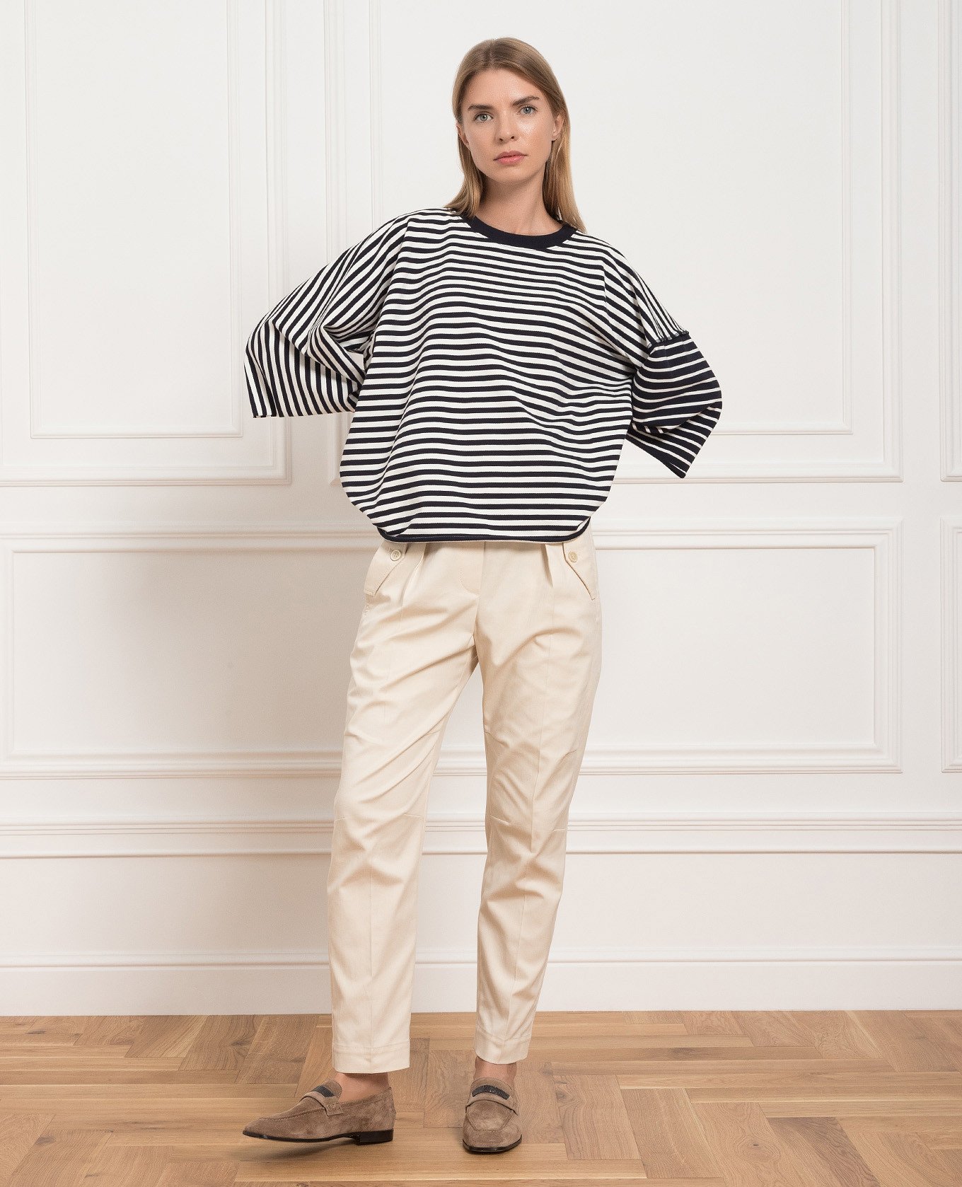 

Light beige trousers with eco-brass Brunello Cucinelli