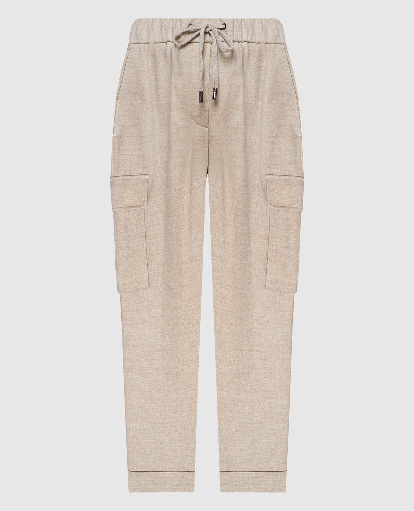 

Beige cargo pants with lapels Peserico