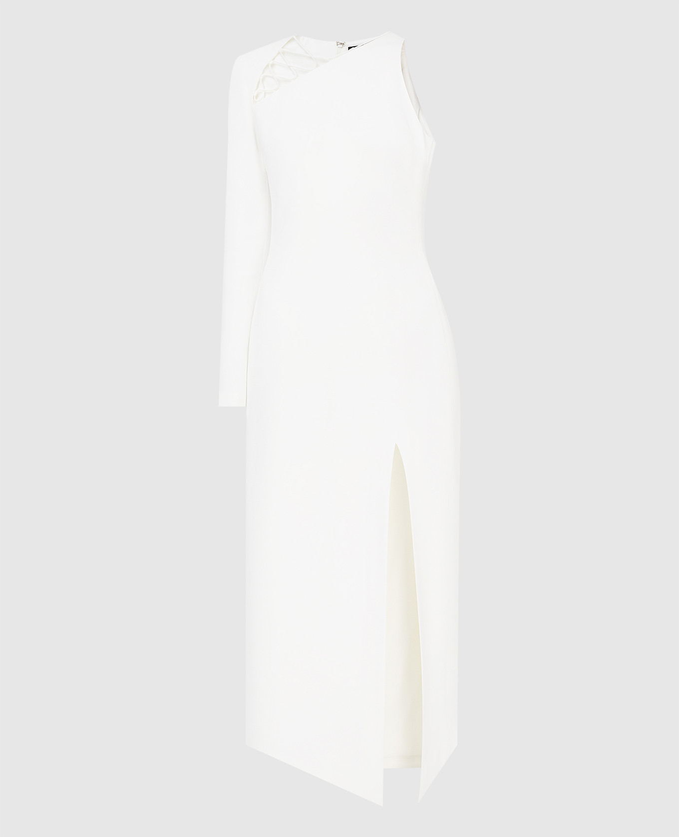 

Milk dress with a slit and asymmetry David Koma, Beige