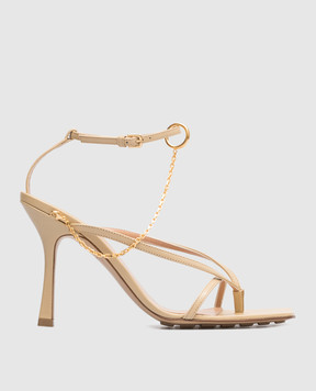 Bottega Veneta Beige leather sandals 708893VBSF0
