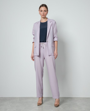 COLOMBO Blue top with silk CM00326T0577U