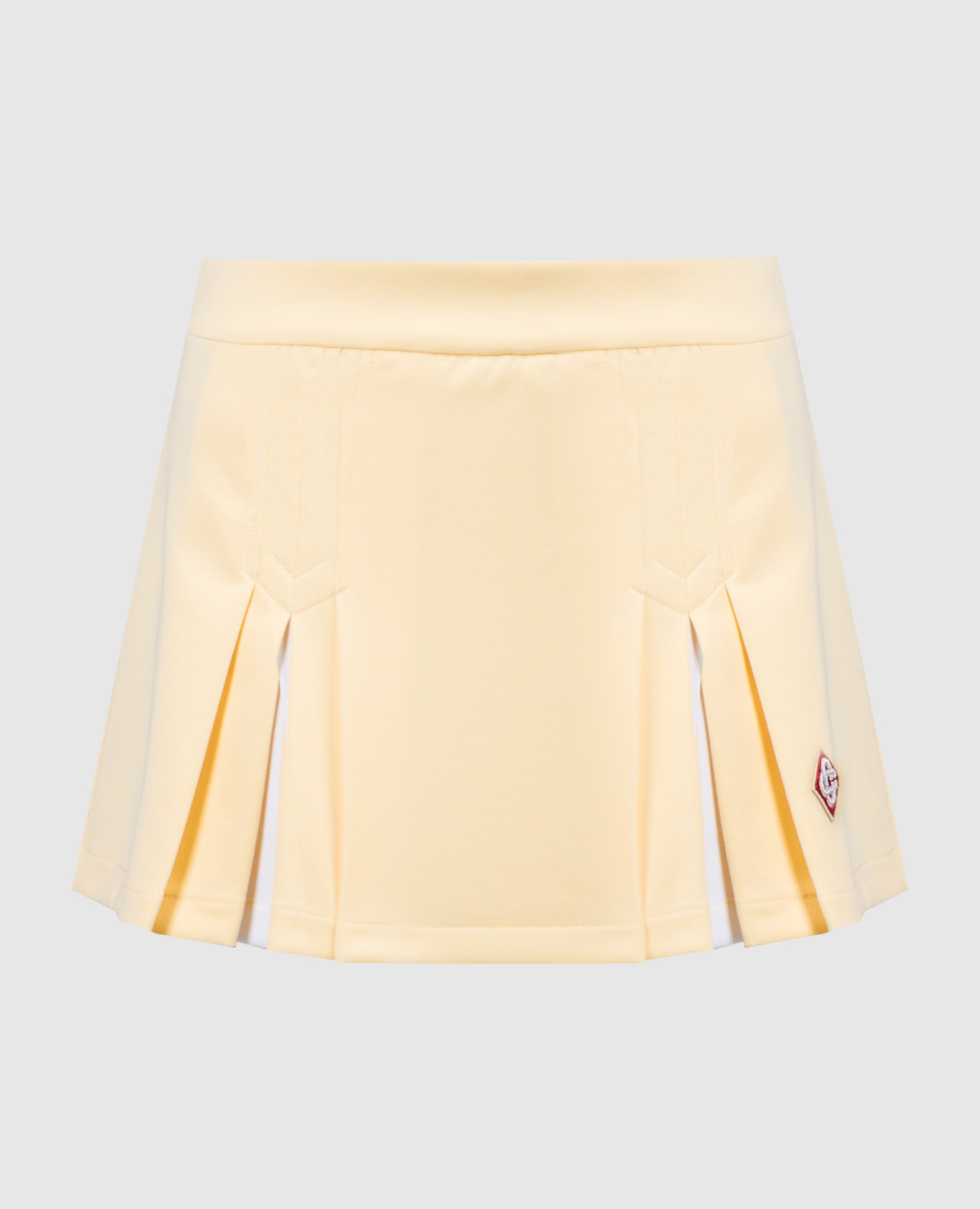 

Yellow mini skirt with logo Casablanca